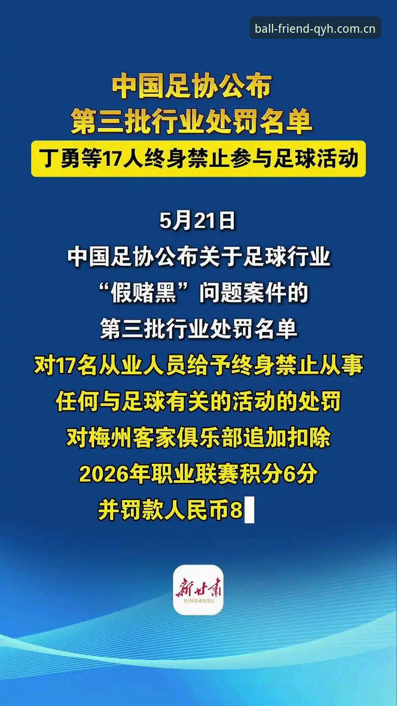 QYH赔率变动官方下载 足协禁足终身 vs 五年:哪些足球人彻底告别绿茵?球友会用户热议处罚差异